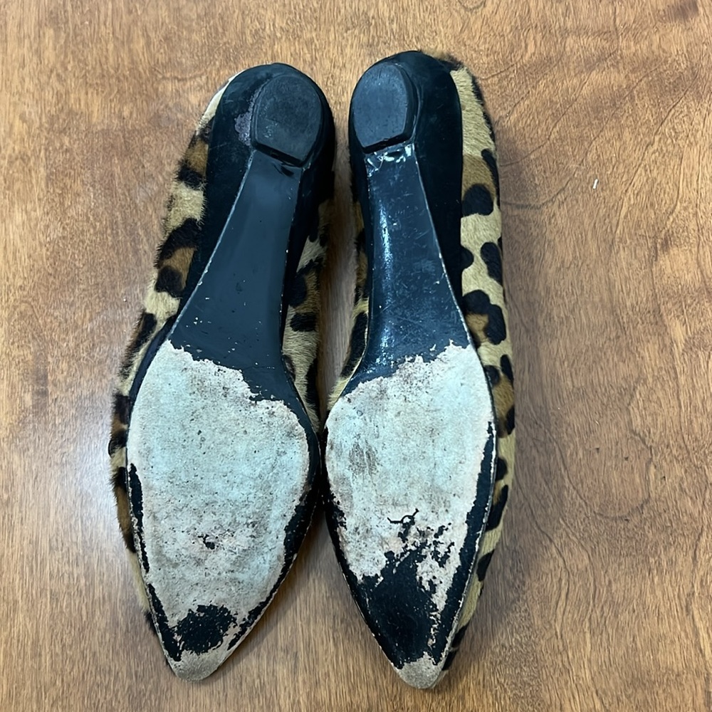 Stuart Weitzman Calf Hide Cheetah Flats - image 8